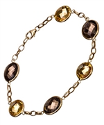 Zoe B. Citrine and Smokey Topaz Bracelet