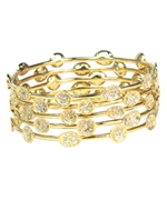 Melinda Maria Mini Pave Pod White Bangle