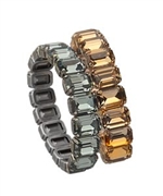 L.K. Designs Crystal Stretch Bracelets