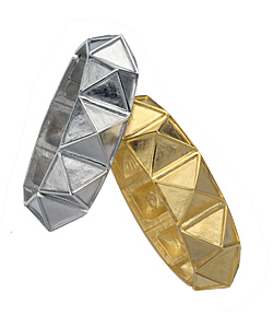 Kenneth Jay Lane Metal Pyramid Bracelets