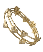 Indulgems Heart Bangles
