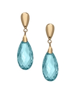 Zoe B. Blue Topaz Drop Earrings