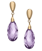 Zoe B. Amethyst-Drop Earrings