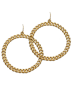 CC Skye Chain Hoop Earrings