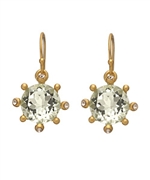 Indulgems Green Amethyst Drop Earrings