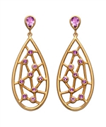 Elyssa Bass Amethyst Web Earrings