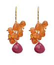Calico Juno Carnelian Drop Earrings
