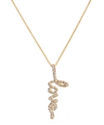 Avanessi Love Yellow Gold Diamond Pendant Necklace