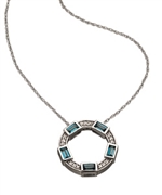 Elizabeth Showers Deco Pendant Necklace