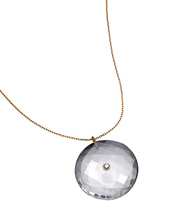 Carolina Rock Crystal Disk with Diamond