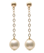 Nehita Long Pearl-Drop Earrings