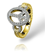 Zasha Peace Diamond Pave Ring