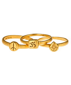 Satya Jewelry Gold Mini Stackable Rings