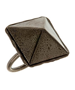 Bita Pourtavoosi Pyramid Ring in Gunmetal