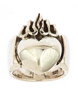 Femme Metale Sacred Heart Ring