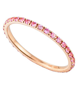 Majolie Pink Pave Sapphire Ring