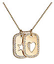 Erica Anenberg Heart and Star Dog Tag Necklace