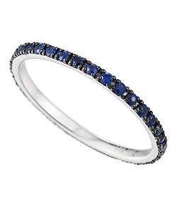 Majolie Blue Pave Sapphire Ring