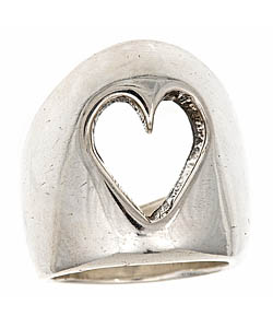 Amery Carriere Cutout Heart Sterling Silver Ring