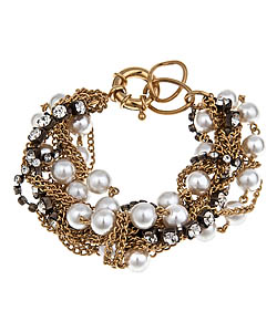 Ceek White Twisted Pearls Bracelet