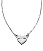 Christie Martin Silver Personalized Heart Necklace