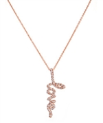 Avanessi Love Rose Gold Diamond Pendant Necklace
