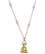 Flying Lizard Earphone Buddha Pendant Necklace