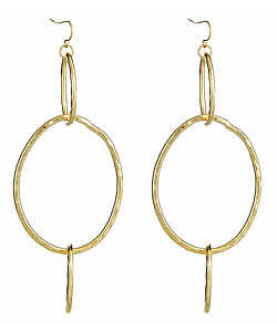 Bita Pourtavoosi Hammered Three Hoop Earrings