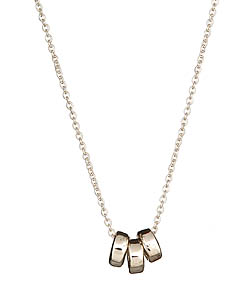 Meredith Hahn Tiny Rings Leslie Necklace in Sterling Silver