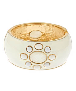 Blu Bijoux Wide Enamel Cuff Bracelet