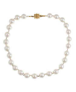 Boyer New York Hand-Knotted White Pearl Necklace