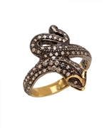 Hari Jewels Diamond Snake Ring