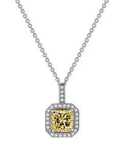 Lafonn Canary Yellow Pendant Necklace