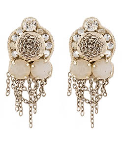 Suzanna Dai Bohemia Earrings in Blush