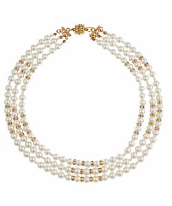 Boyer New York Triple-Strand Pearl Necklace