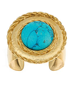 Yochi Turquoise Aztec Cuff
