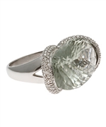Nehita Green Amethyst Ring