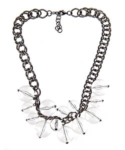 Blu Bijoux Lucite Bubble Necklace