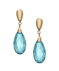Zoe B. Blue Topaz Drop Earrings