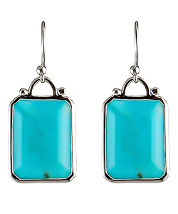 Elizabeth Showers Turquoise Drop Earrings