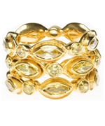 Melinda Maria Gwyneth Canary Yellow Ring