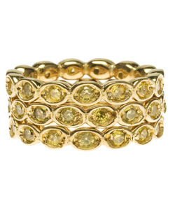 Melinda Maria Teeny Pod Yellow Ring