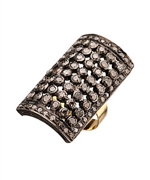 Hari Jewels Diamond Shield Ring