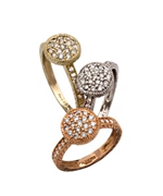 Morris & David Diamond Pave Round Ring