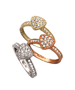 Morris & David Diamond Pave Triangle Ring
