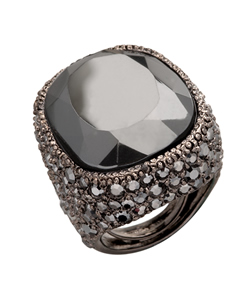 Kenneth Jay Lane Black Dream Cocktail Ring