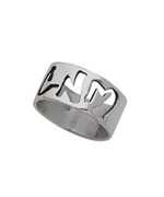 Christie Martin Silver Graffiti Ring