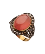 Hari Jewels Rose Quartz Ring