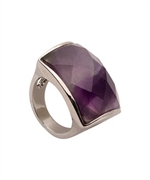Blu Bijoux Amethyst Cocktail Ring