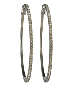 Roberta Chiarella Hippie Hoop Earrings in Platinum